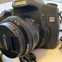 Зеркальный фотоаппарат Canon 50D + два объектива + чехол-сум, в Москве
