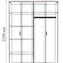 Шкаф 4-х створчатый Жасмин, в Кемерове