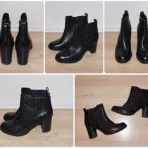 Чёрные ботинки от немецкого бренда «Marco Tozzi», в Санкт-Петербурге