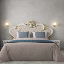 Спальный гарнитур "Александрия" Кровать 180/200, спинка габа, в Перми