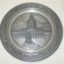 Тарелка оловянная Дворец Шарлоттенбург WMF (Q327), в Москве