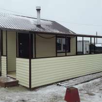 Модульный домик с террасой, бытовка садовая, в Красноярске
