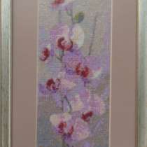 Картина «Орхидеи»,ручная работа, вышивка, в г.Минск