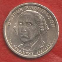 США 1 доллар 2007 г. 1 президент Джордж Вашингтон P, в Орле