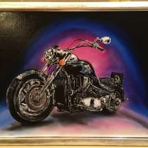 Картина маслом «Мотоцикл Харли Дэвидсон», в Ростове-на-Дону