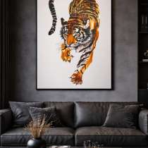 Интерьерная картина. Картина большая. Тигр, в Санкт-Петербурге