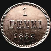 Раритет, редкая, медная монета 1 пенни 1833 год., в Москве