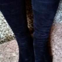 Сапожки из натуральной кожи, замшивые, в Санкт-Петербурге