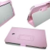 Чехол для планшета Asus FonePad ME372 кожа розовый, в Москве