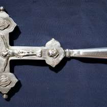 Старинный требный (водосвятный) крест. Серебро «84». XIX в, в Санкт-Петербурге
