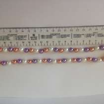 Изысканное ожерелье жемчужное многоцветное, в Санкт-Петербурге