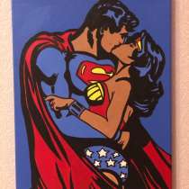 Картина супермен и чудоженщина, в Саранске