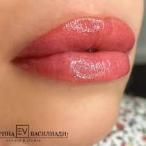 Перманентный макияж губ в акварельной технике в Ярославль, в Ярославле
