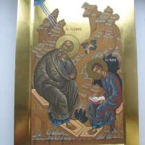 Икона храмовая.Евангелист Иоан и Прохор, в Москве