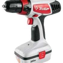 Аккумуляторная дрель-шуруповерт ЗУБР ЗДА-12-2 КИН, в г.Тирасполь