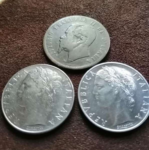 Монеты Италии 10 Сантимес 1866 года