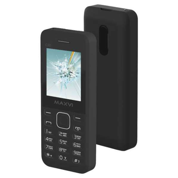 Телефон мобильный MAXVI C20 BLACK Без ЗУ