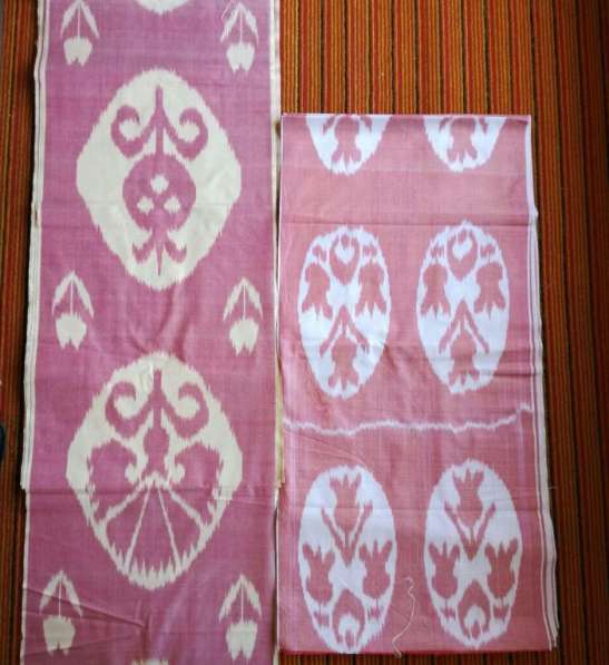 Ткань Адрас натуральный шелк из Узбекистана в фото 5