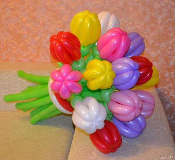 Букетики из воздушных шариков. Подарок на праздник в Воронеже