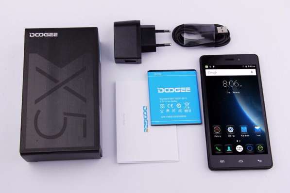 Мобильный телефон DOOGEE X5, экран 5.0 дюймов, новинка 2016 в 
