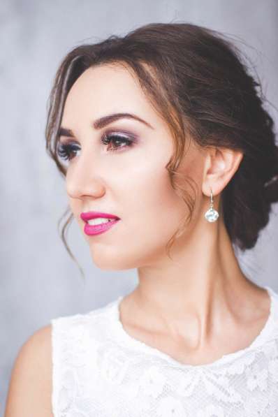 Макияж+локоны