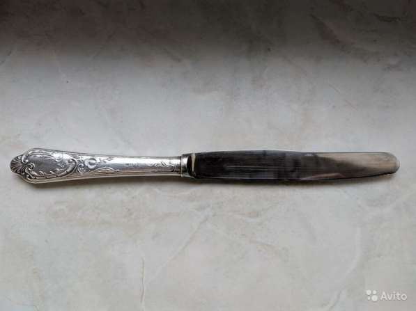 Десертная вилка и нож, серебро, 875 проба в Москве фото 5