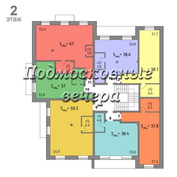 Продам двухкомнатную квартиру в Королёв.Жилая площадь 60 кв.м.Этаж 2.