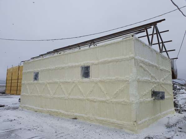 Утепление пенополиуретаном ппу дома фасада фундамента Ангара в Барнауле