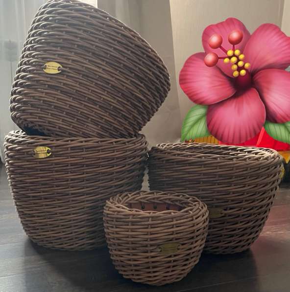 Кашпо из ротанга в Казани
