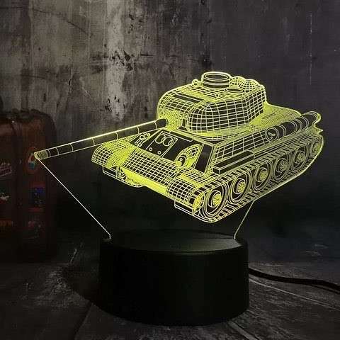3D светильник танк Т-34 в Москве