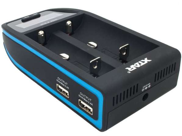Xtar 2х-канальное зарядное устройство с LCD экраном Xtar Over 4 Slim — для быстрого заряда IMR аккумуляторов