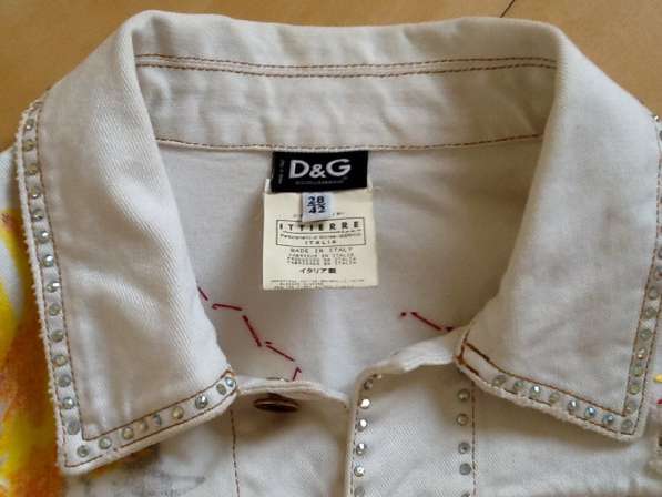Джинсовый пиджак D&G оригинал, новый в Красноярске фото 3