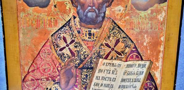 Старинный образ святителя Николая Мир Ликийских Чудотворца в Санкт-Петербурге фото 17