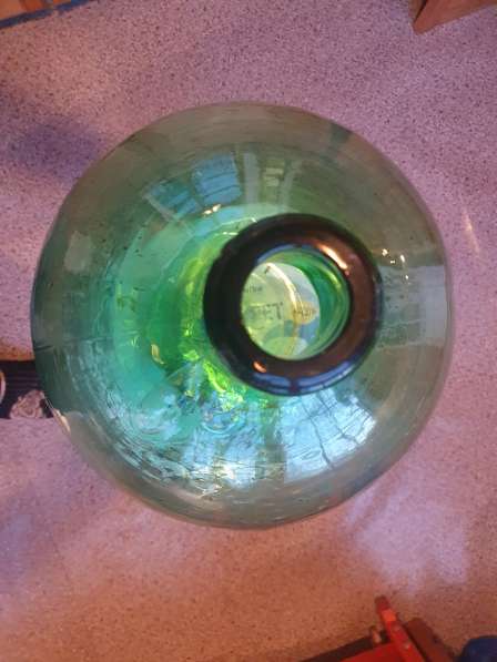 БУТЫЛЬ стеклянный 19 литров толстое стекло с отверстием в Москве фото 3