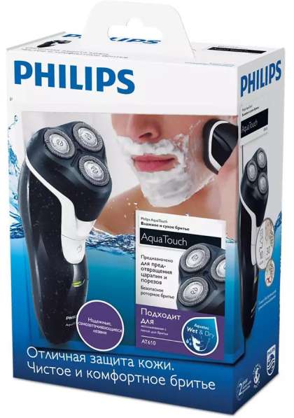 Бритва Philips AT610 для сухого и влажного бритья в Перми фото 3