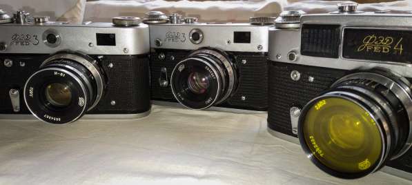 Плёночные фотоаппараты ФЭД-3 и ФЭД-4