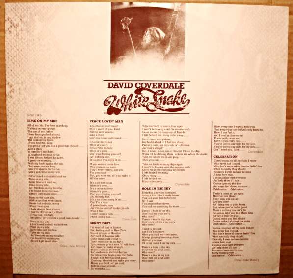 Пластинка виниловая David Coverdale – Whitesnake в Санкт-Петербурге фото 5