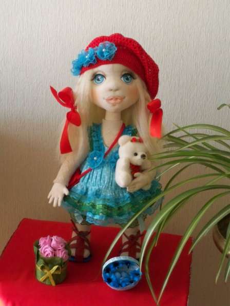 Текстильная интерьерная кукла Лизонька