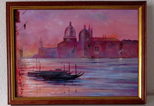 Лиловая Венеция. Моя новая картина в фото 3