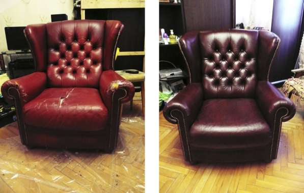 Ремонт реставрация мебели перетяжка кресел стульев Подольск