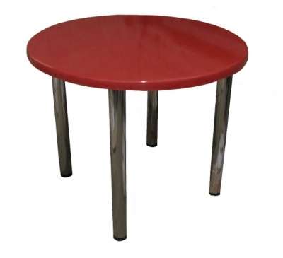 Обеденный стол красный из камня