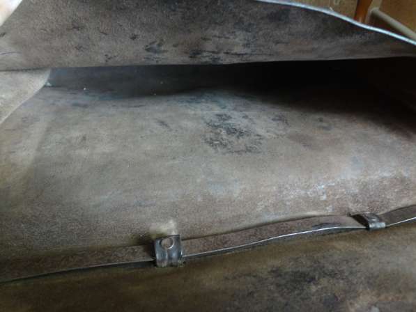 Старинный кожаный портфель для документов в фото 5