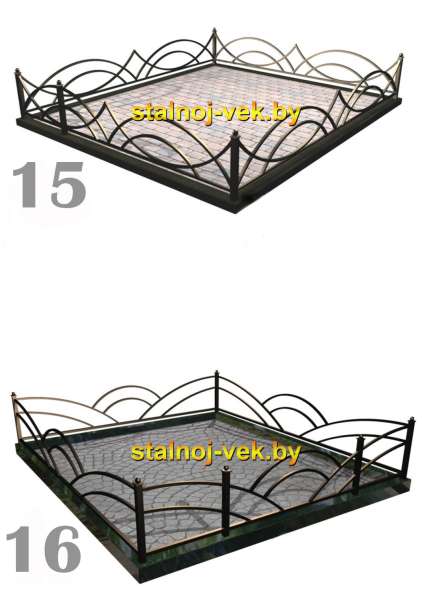 Ограды ритуальные, сварные, кованные