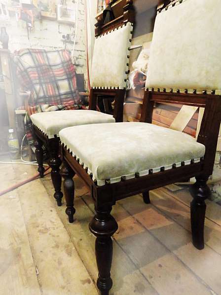 Ремонт реставрация мебели перетяжка кресел стульев Подольск в Подольске фото 4