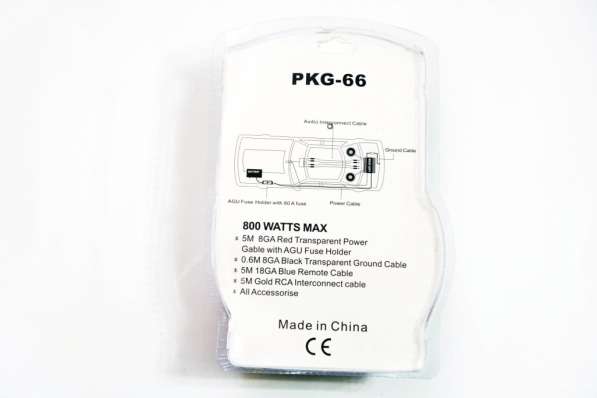 Набор проводов для усилителя сабвуфера PKG-66 800W в фото 4