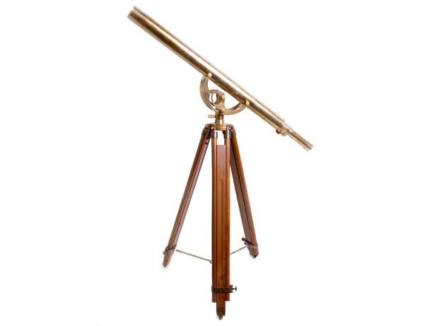 Старинный телескоп., Латунный телескоп Галилео Галилея в Дедовске