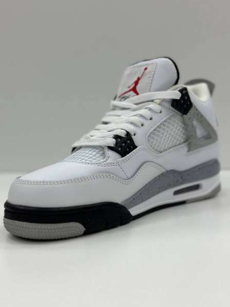 Купить кроссовки весенние Nike Air Jordan 4 White Cement в Москве фото 3
