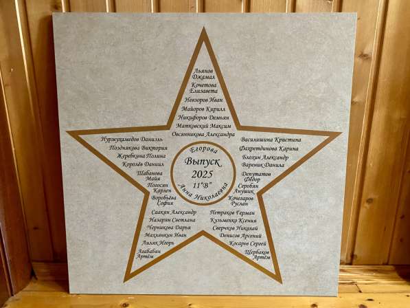 Изготовление выпускных школьных звёзд в Москве фото 8