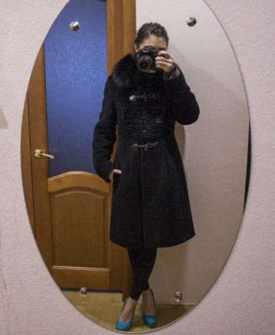 меховое пальто песец с экомехом каракуля в Балаково