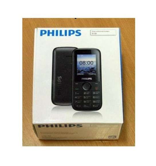Philips E120 Black (2-сим, Ростест, оригинал) в Москве